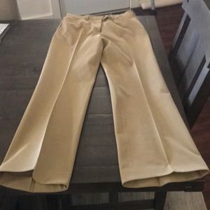 Prada khaki polyester and elastane pants